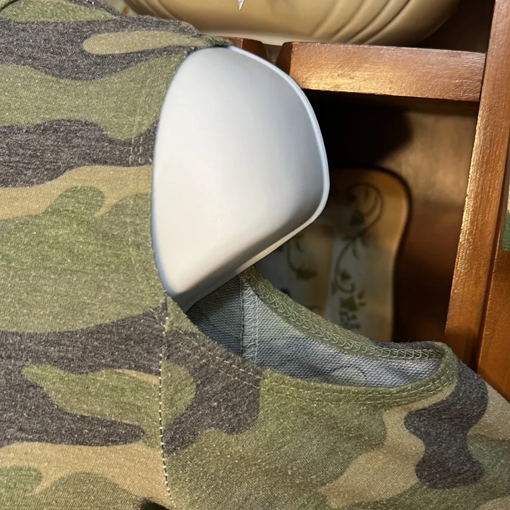 TMG Camo Cold Shoulder Blouse - Picture 3 of 6